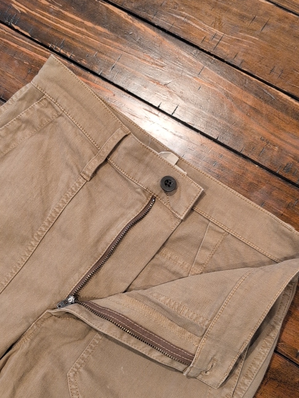 Madewell The Perfect Vintage Straight Workwear Pants Herringbone - Picture 7 of 11